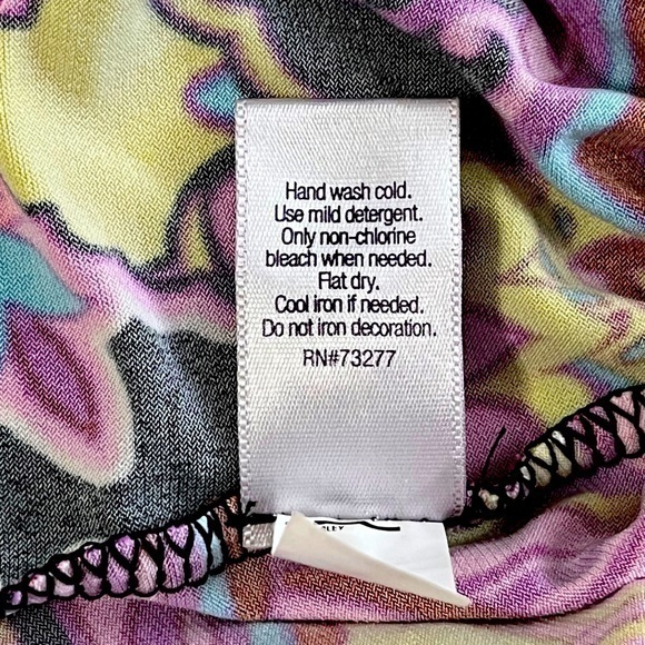 Jennifer Lopez Sleeveless Cowl Neck Open Back Paisley Dress‎ Size XS - Picture 7 of 8